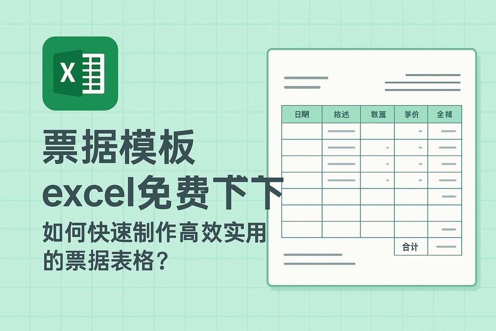 票据模板 excel免费下载，如何快速制作高效实用的票据表格？